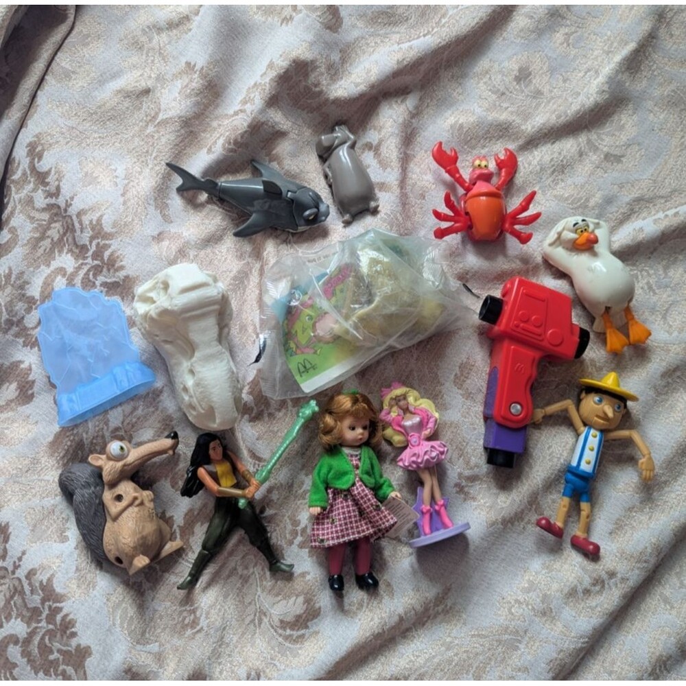 Vintage 80’s 90’s 2000's Lot Of Toy Happy Meal Toys McDonalds, Burger King